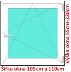 Plastov okna OS SOFT ka 105 a 110cm